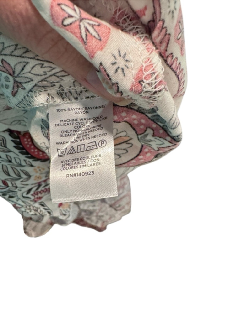 Women's LOFT dress XL Red White Patterned - Picture 6 of 9